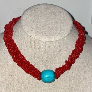 3/$30 - Turquoise Beaded Choker